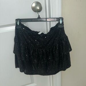 Altar'd State Women's Sequin Ruffle Skirt